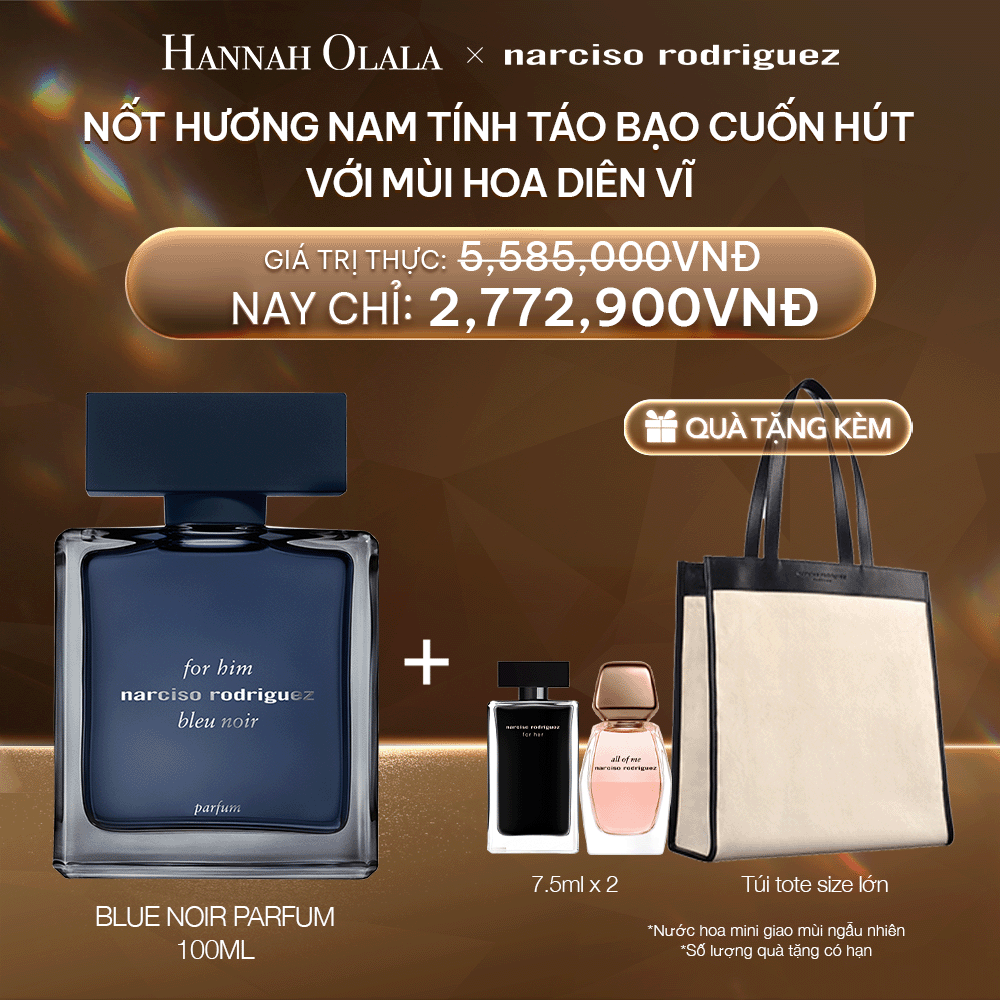  DEAL 18: NƯỚC HOA NAM NARCISO RODRIGUEZ FOR HIM BLEU NOIR PARFUM 100ML 