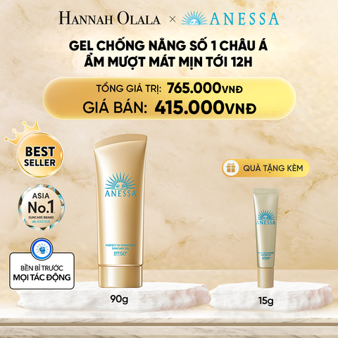  DEAL 19: GEL CHỐNG NẮNG DƯỠNG DA DƯỠNG ẨM BẢO VỆ HOÀN HẢO ANESSA GOLD GEL SPF50+ PA++++ 90G 