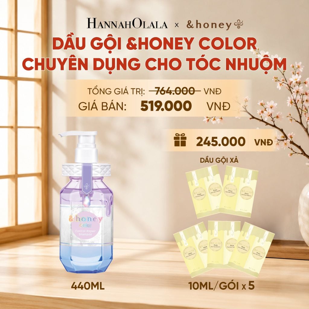  [NEW] DẦU GỘI &HONEY COLOR BẢO VỆ TÓC NHUỘM CHUYÊN DỤNG CHO TÓC NHUỘM - B103 