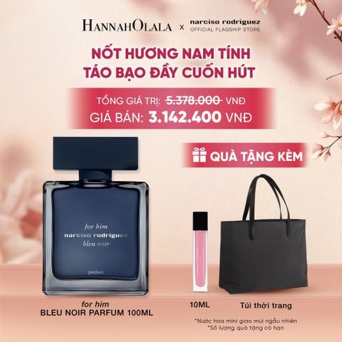  NƯỚC HOA NAM NARCISO RODRIGUEZ FOR HIM BLEU NOIR PARFUM 100ML - DEAL 19 - A3010 