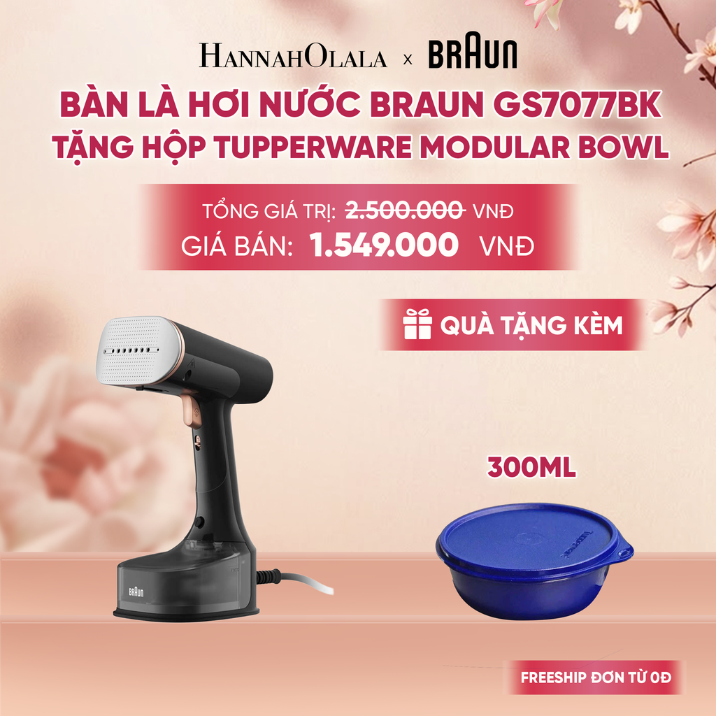  BÀN LÀ HƠI NƯỚC BRAUN GS7077BK - DEAL 19 - A1872 