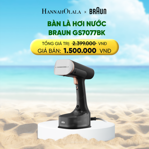  DEAL 19 : BÀN LÀ HƠI NƯỚC BRAUN GS7077BK 