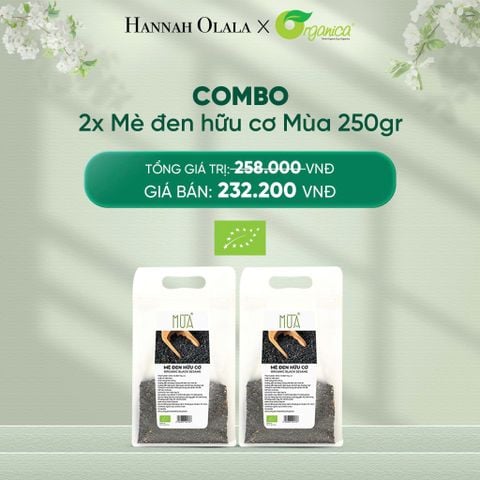  DEAL 19: COMBO 2 X MÈ ĐEN HỮU CƠ MÙA 250G 
