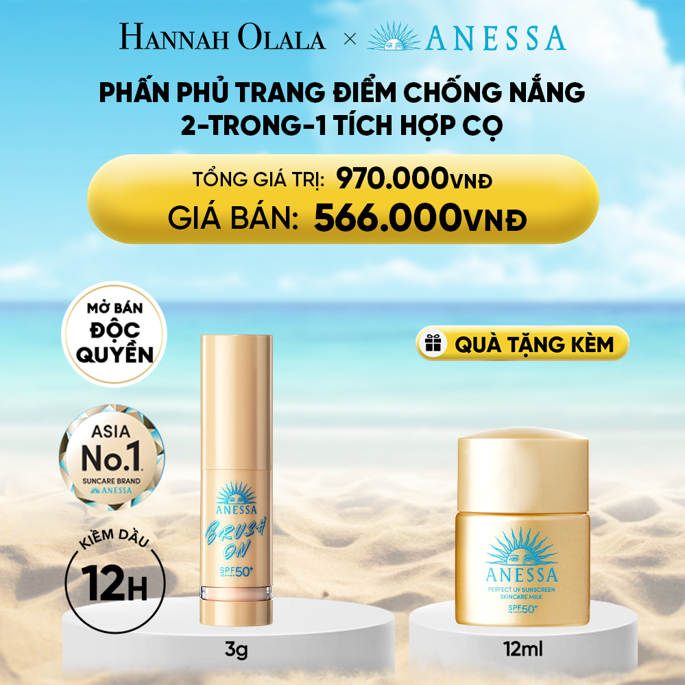 Phấn Phủ Trang Điểm L'Oréal 2-Trong-1 Tích Hợp Cọ