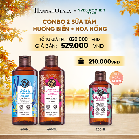  COMBO 2 SỮA TẮM HƯƠNG BIỂN + HOA HỒNG TẶNG SỮA TẮM 200ML MÙI NGẪU NHIÊN - E726 