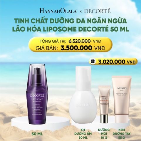  [FLASH DEAL 1]: TINH CHẤT DƯỠNG DA NGĂN NGỪA LÃO HÓA LIPOSOME DECORTÉ 50 ML 