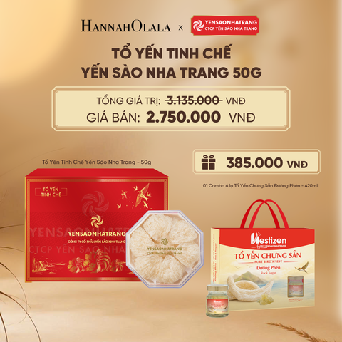  TỔ YẾN TINH CHẾ YẾN SÀO NHA TRANG 50G - DEAL 1 - E17 