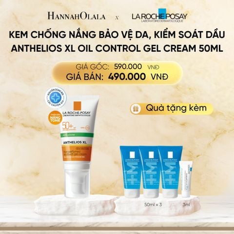  DEAL 1: KEM CHỐNG NẮNG BẢO VỆ DA, KIỂM SOÁT DẦU ANTHELIOS XL OIL CONTROL GEL CREAM 50ML 