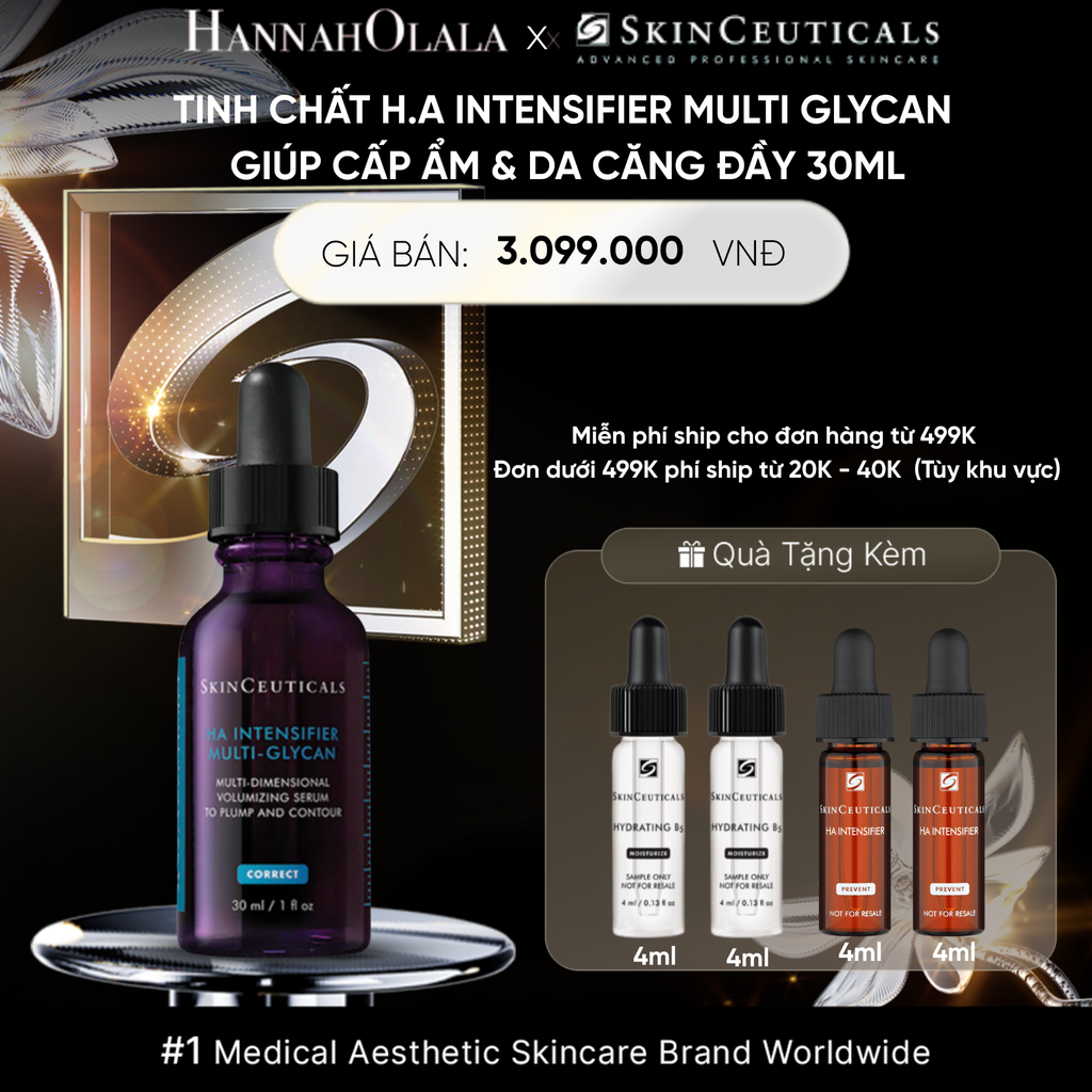  DEAL 1 TINH CHẤT H.A INTENSIFIER MULTI GLYCAN THẾ HỆ MỚI GIÚP CẤP ẨM CHUYÊN SÂU & DA CĂNG ĐẦY TỨC THÌ 30ML 
