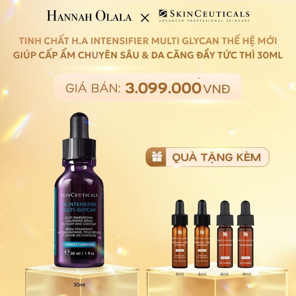  C39_DEAL 1: TINH CHẤT H.A INTENSIFIER MULTI GLYCAN THẾ HỆ MỚI GIÚP CẤP ẨM CHUYÊN SÂU & DA CĂNG ĐẦY TỨC THÌ 30ML 