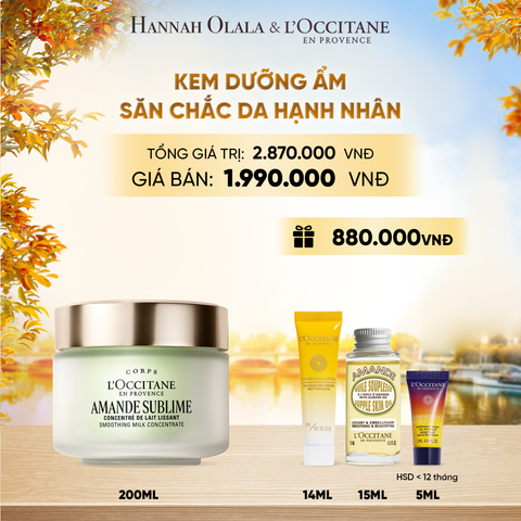  KEM DƯỠNG THỂ SĂN CHẮC DA HẠNH NHÂN LOCCITANE 200ML - E1211 