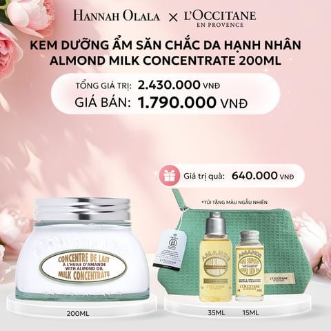  E454: DEAL 1: KEM DƯỠNG THỂ SĂN CHẮC DA HẠNH NHÂN LOCCITANE 200ML 