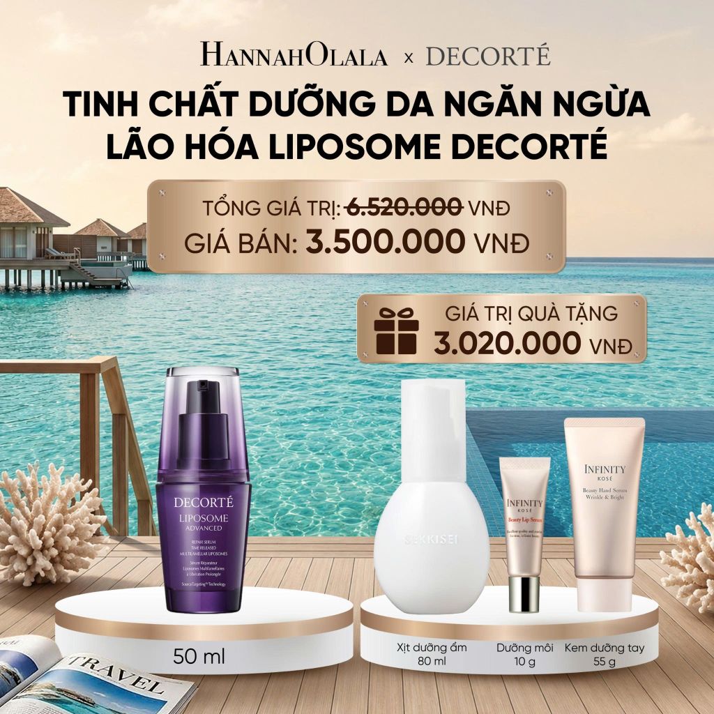  [FLASH DEAL 1]: TINH CHẤT DƯỠNG DA NGĂN NGỪA LÃO HÓA LIPOSOME DECORTÉ 50 ML_ D1227 