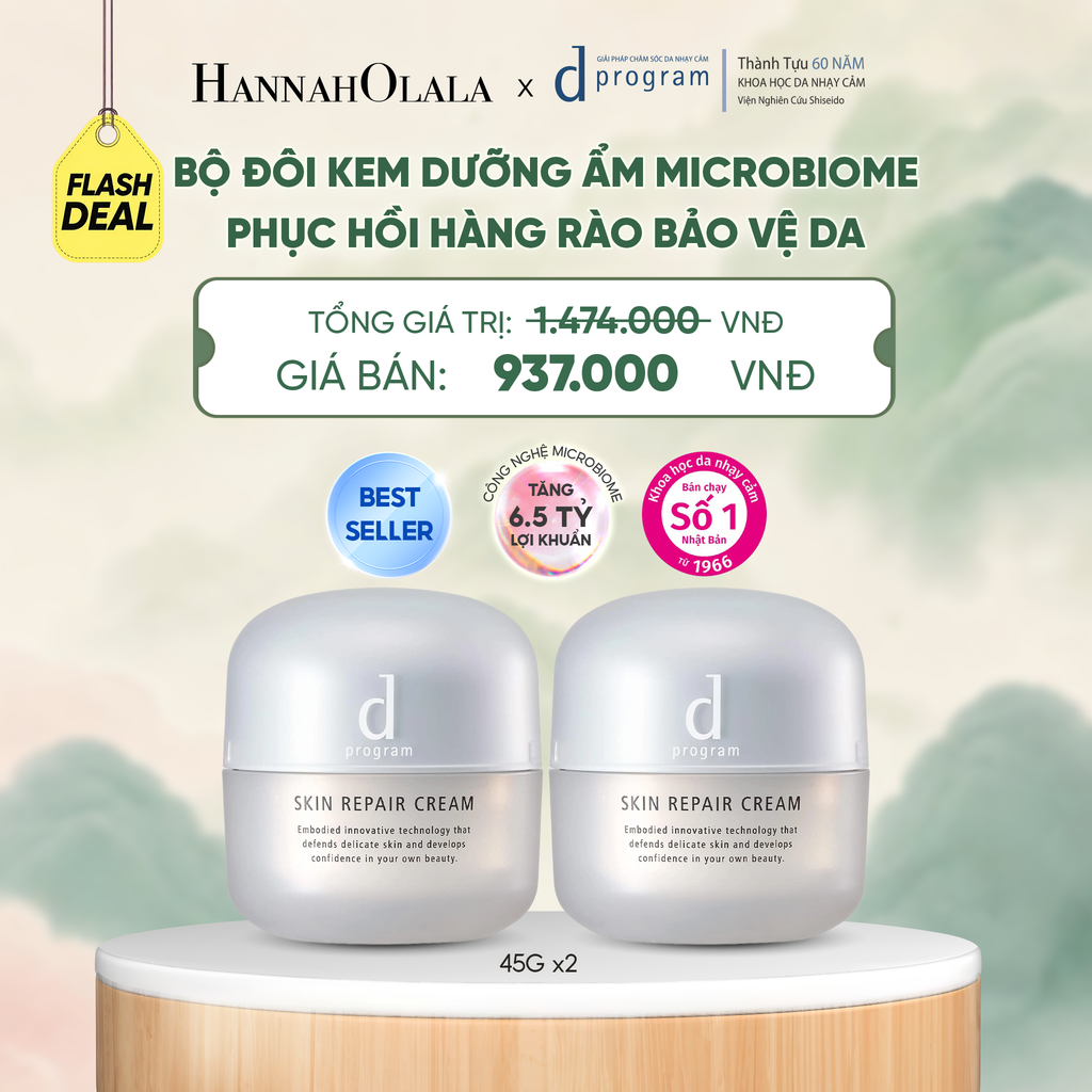  BỘ ĐÔI KEM DƯỠNG ẨM VÀ PHỤC HỒI DA D PROGRAM SKIN REPAIR CREAM 45G - DEAL 1 - A1207 