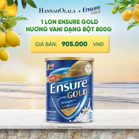  1 LON ENSURE GOLD HƯƠNG VANI DẠNG BỘT 800G DEAL 1: 