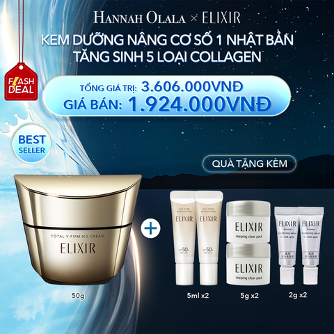  A41_[FLASH DEAL] DEAL 1: KEM DƯỠNG CẢI THIỆN CHẢY XỆ NGĂN NGỪA LÃO HÓA ELIXIR TOTAL V FIRMING CREAM 50G 