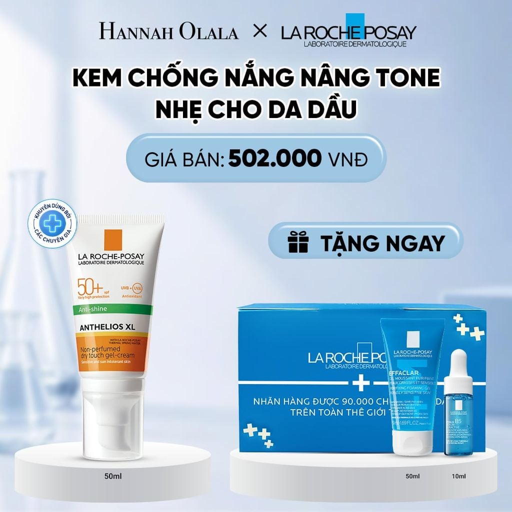  KEM CHỐNG NẮNG BẢO VỆ DA, KIỂM SOÁT DẦU ANTHELIOS XL OIL CONTROL GEL CREAM 50ML DEAL 1: 
