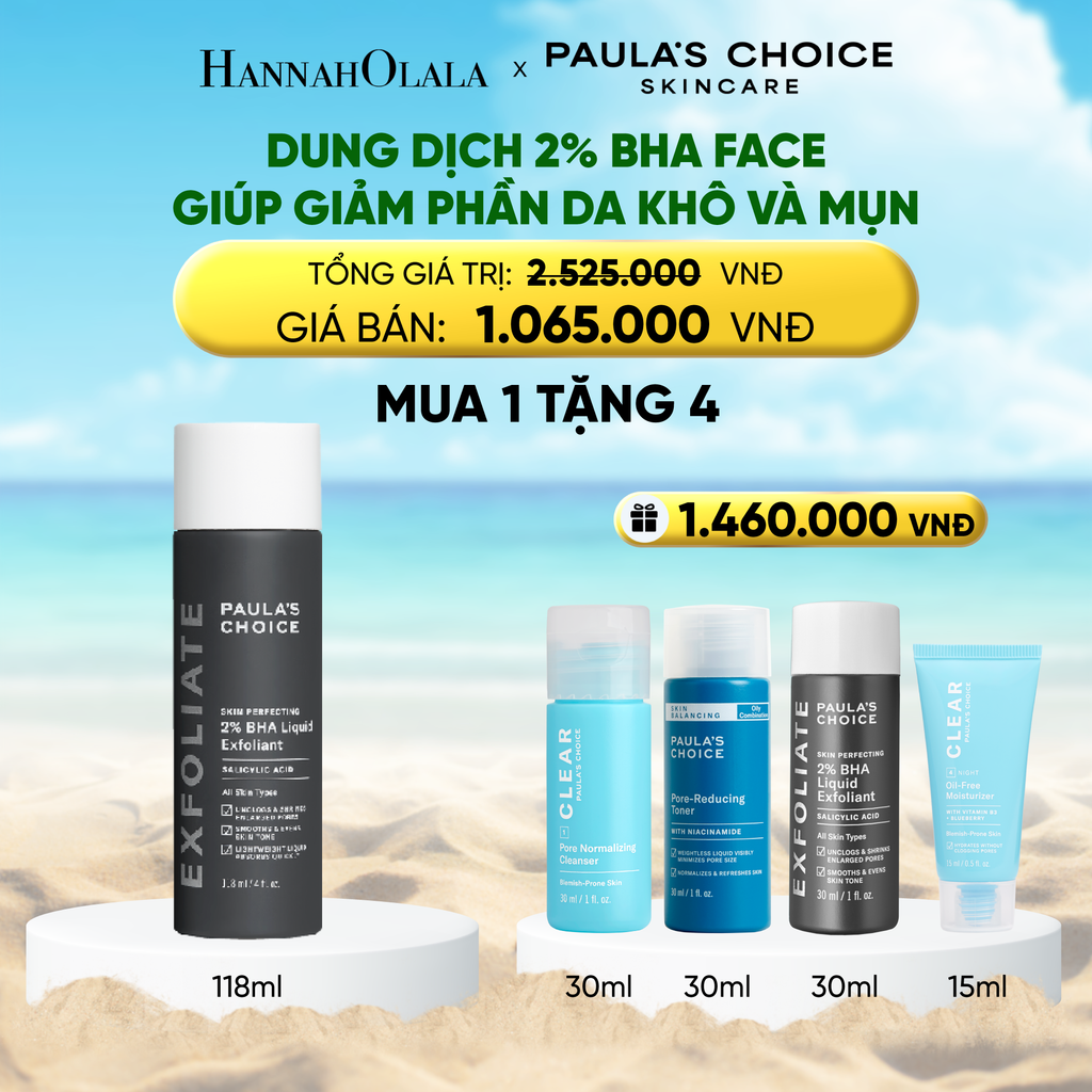  DEAL 1: DUNG DỊCH TẨY TẾ BÀO CHẾT PAULA'S CHOICE 2% BHA 118 ML 