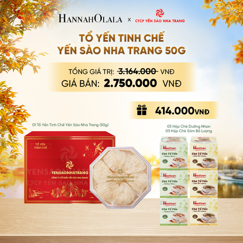  TỔ YẾN TINH CHẾ YẾN SÀO NHA TRANG 50G - DEAL 1 - E1783 