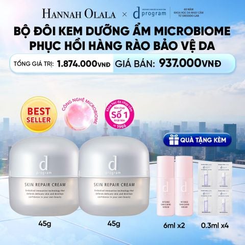  BỘ ĐÔI KEM DƯỠNG ẨM VÀ PHỤC HỒI DA D PROGRAM SKIN REPAIR CREAM 45G - DEAL 1 