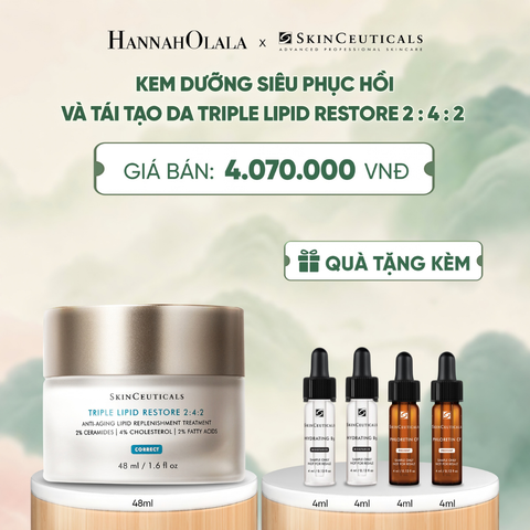  KEM DƯỠNG ẨM SÂU, PHỤC HỒI BẢO VỆ HÀNG RÀO DA CĂNG MỊN SKIN CEUTICALS TRIPLE LIPID RESTORE 2:4:2 48ML - A1155 