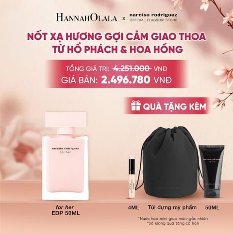  NƯỚC HOA NỮ NARCISO RODRIGUEZ FOR HER EAU DE PARFUM 50ML - DEAL 1 - A3000 