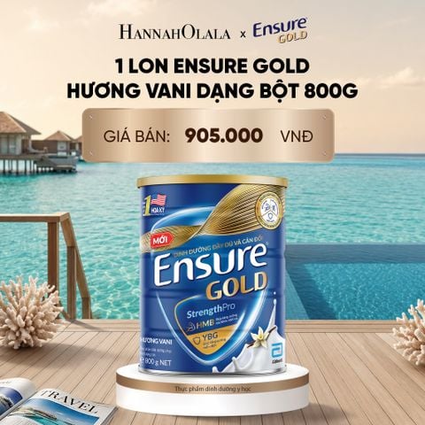  1 LON ENSURE GOLD HƯƠNG VANI DẠNG BỘT 800G DEAL :_ D2103 