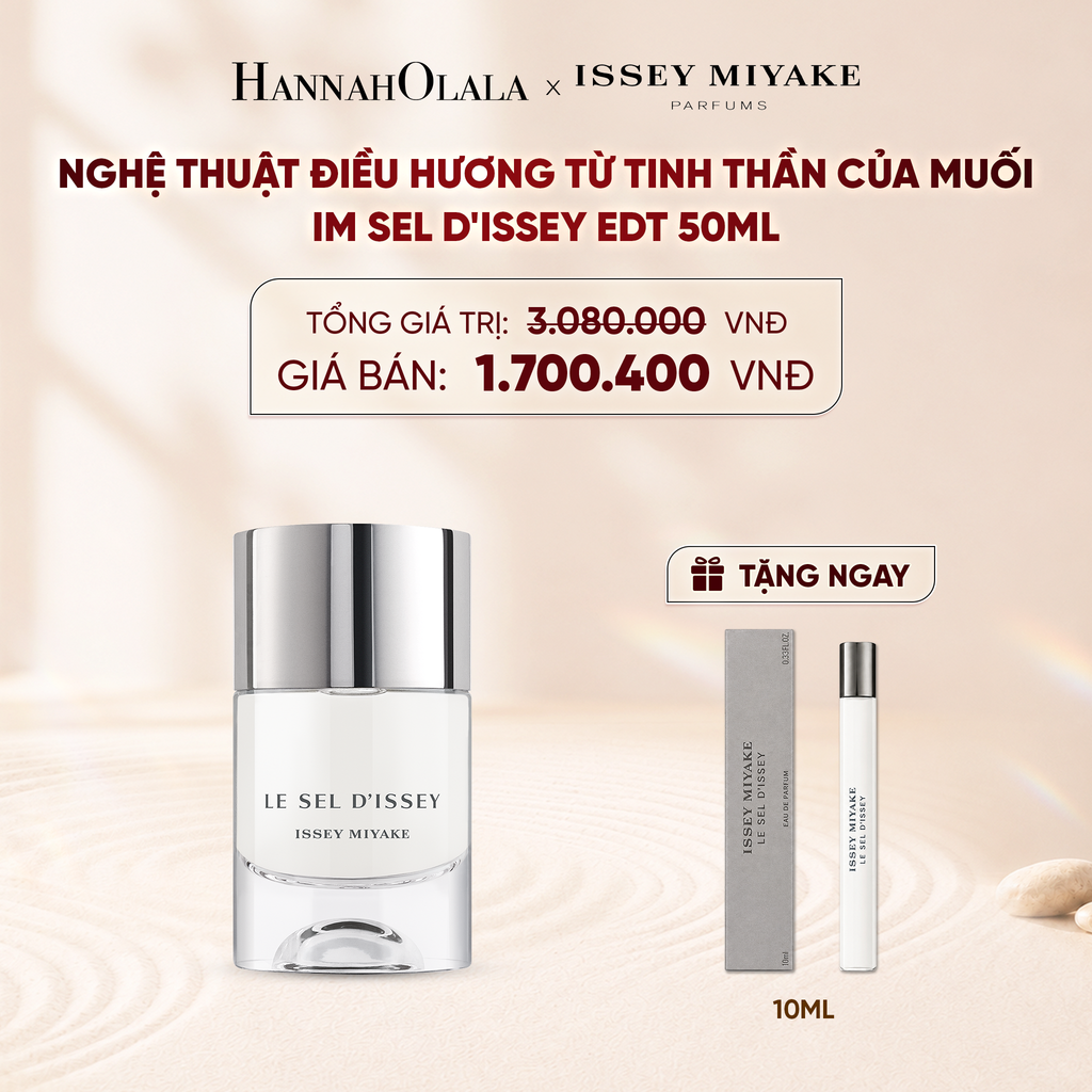  NƯỚC HOA NAM ISSEY MIYAKE LE SEL D'ISSEY EAU DE TOILETTE 50ML - DEAL 1 