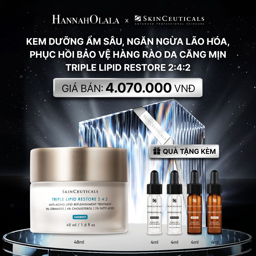  KEM DƯỠNG ẨM SÂU, PHỤC HỒI BẢO VỆ HÀNG RÀO DA CĂNG MỊN SKIN CEUTICALS TRIPLE LIPID RESTORE 2:4:2 48ML - B70 