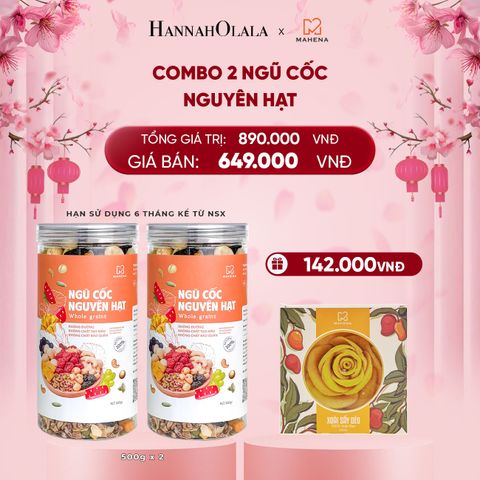  DEAL 1: MUA 2 NGŨ CỐC NGUYÊN HẠT 500G TẶNG 1 HỘP XOÀI XẾP HOA 250G 