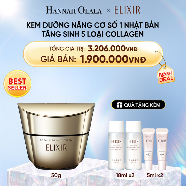  DEAL 1: KEM DƯỠNG CẢI THIỆN CHẢY XỆ NGĂN NGỪA LÃO HÓA ELIXIR TOTAL V FIRMING CREAM 50G 