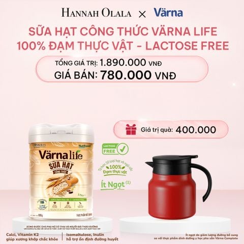  E389_DEAL 1: Thực phẩm bổ sung sữa hạt công thức Varna Life (Lon 800gr) 