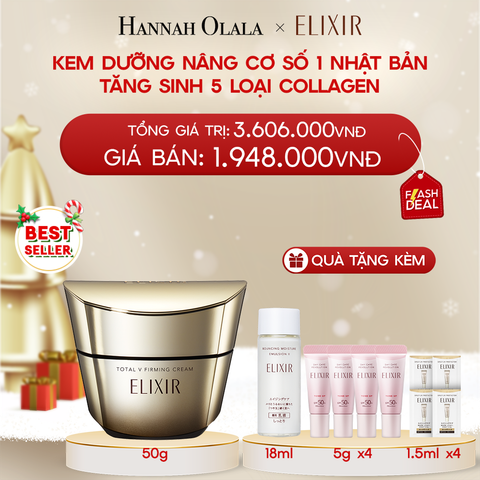  DEAL 1: KEM DƯỠNG CẢI THIỆN CHẢY XỆ NGĂN NGỪA LÃO HÓA ELIXIR TOTAL V FIRMING CREAM 50G 