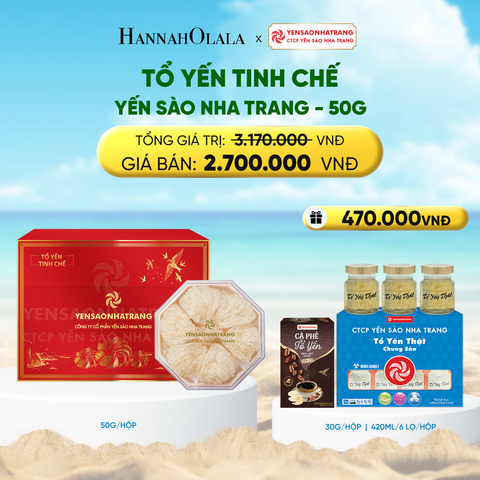  DEAL 1: TỔ YẾN TINH CHẾ YẾN SÀO NHA TRANG 50G 