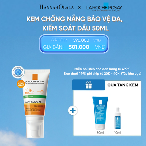  D8: DEAL 1: KEM CHỐNG NẮNG BẢO VỆ DA, KIỂM SOÁT DẦU ANTHELIOS XL OIL CONTROL GEL CREAM 50ML 