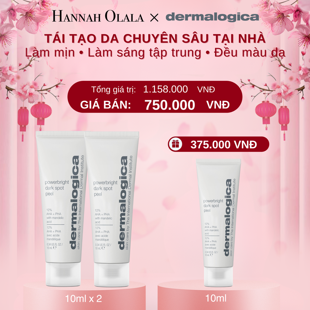  DEAL 1: MUA 2 TẶNG 1 PEEL CẢI THIỆN BỀ MẶT DA LÀM SÁNG RÕ RỆT CÁC ĐỐM NÂU POWERBRIGHT DARK SPOT PEEL 10ML 