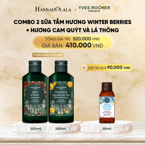  DEAL 1: COMBO 2 SỮA TẮM HƯƠNG WINTER BERRIES + HƯƠNG CAM QUÝT VÀ LÁ THÔNG 200ML 