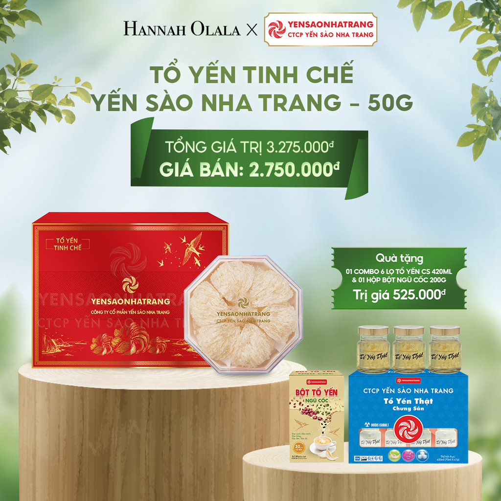  E103_DEAL 1: TỔ YẾN TINH CHẾ YẾN SÀO NHA TRANG 50G 