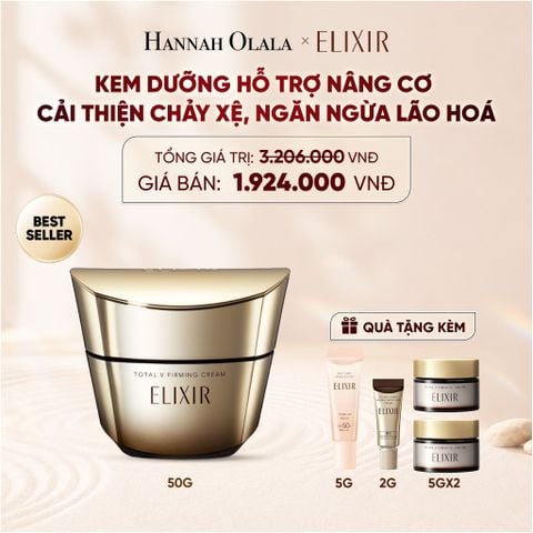  KEM DƯỠNG CẢI THIỆN CHẢY XỆ NGĂN NGỪA LÃO HÓA ELIXIR TOTAL V FIRMING CREAM 50G - DEAL 1 