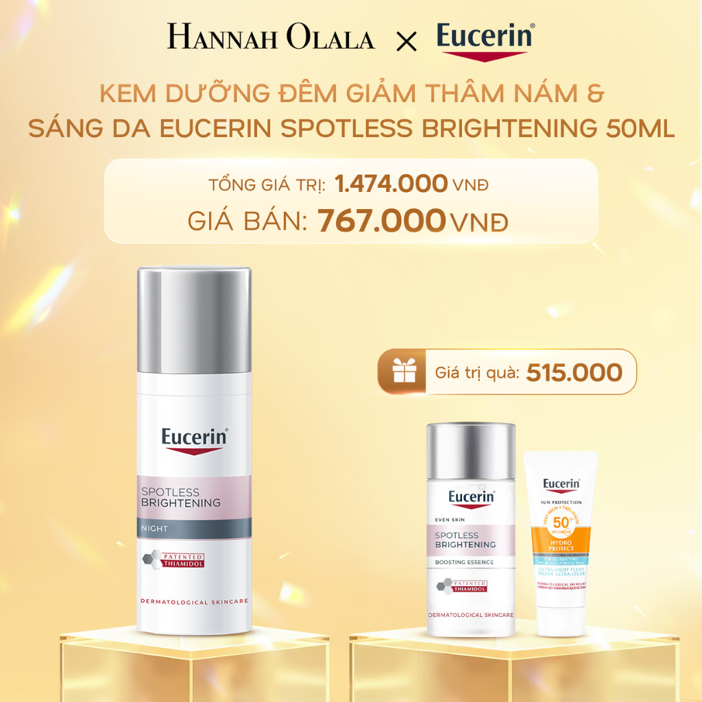  C813_DEAL 1: KEM DƯỠNG ĐÊM GIẢM THÂM NÁM & SÁNG DA EUCERIN SPOTLESS BRIGHTENING 50ML 
