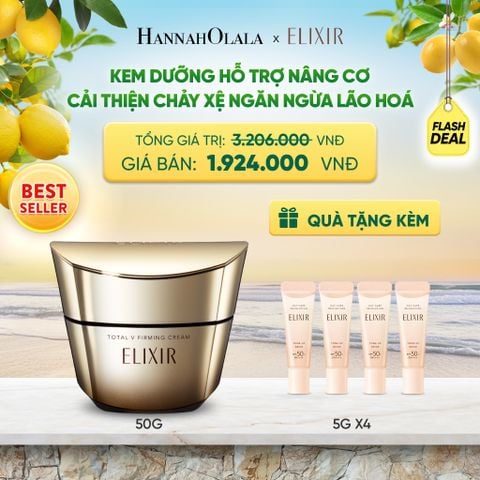  KEM DƯỠNG CẢI THIỆN CHẢY XỆ NGĂN NGỪA LÃO HÓA ELIXIR TOTAL V FIRMING CREAM 50G - DEAL 1 