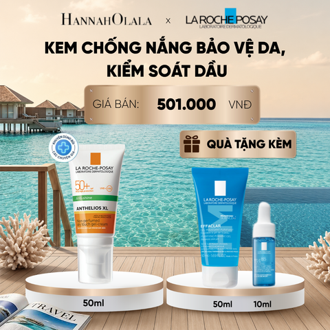  KEM CHỐNG NẮNG BẢO VỆ DA, KIỂM SOÁT DẦU ANTHELIOS XL OIL CONTROL GEL CREAM 50ML DEAL 1:_ D235 