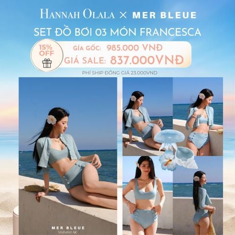  C516_DEAL 11: SET ĐỒ BƠI 03 MÓN FRANCESCA BIKINI 