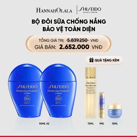  COMBO 2 SỮA CHỐNG NẮNG DƯỠNG DA SHISEIDO GSC PERFECT SUN PROTECTOR LOTION SPF50+ 50ML - DEAL 01 - C1 