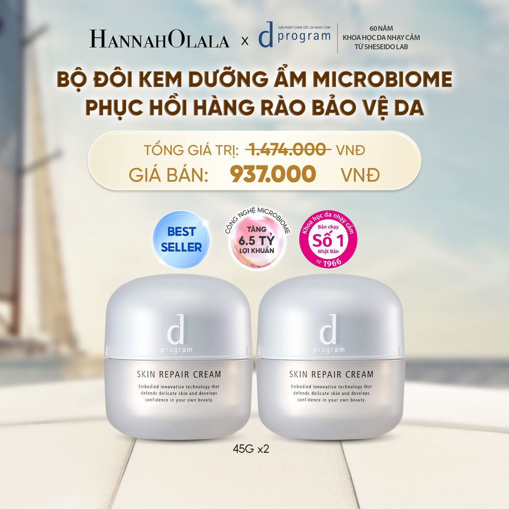  BỘ ĐÔI KEM DƯỠNG ẨM VÀ PHỤC HỒI DA D PROGRAM SKIN REPAIR CREAM 45G - DEAL 1 