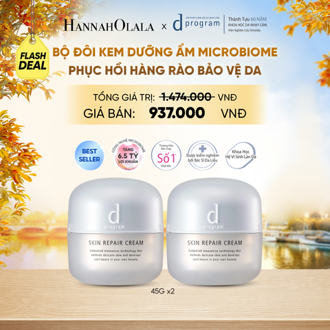  BỘ ĐÔI KEM DƯỠNG ẨM VÀ PHỤC HỒI DA D PROGRAM SKIN REPAIR CREAM 45G - DEAL1 - E108 