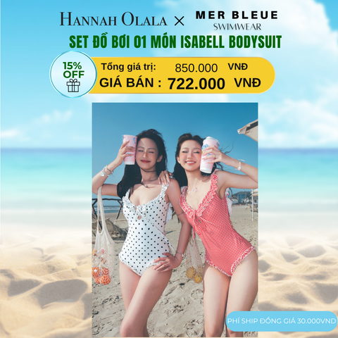  DEAL 7: SET ĐỒ BƠI 1 MẢNH ISABELL BODYSUIT 