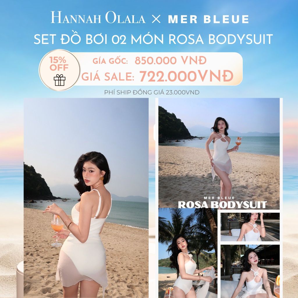  C549_DEAL 9: SET ĐỒ BƠI 02 MÓN ROSA BODYSUIT 