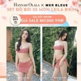  A522_DEAL 8: SET ĐỒ BƠI 02 MẢNH LEILA BIKINI (ĐÃ KÈM quần bikiki) - MER BLEUE SWIMWEAR 