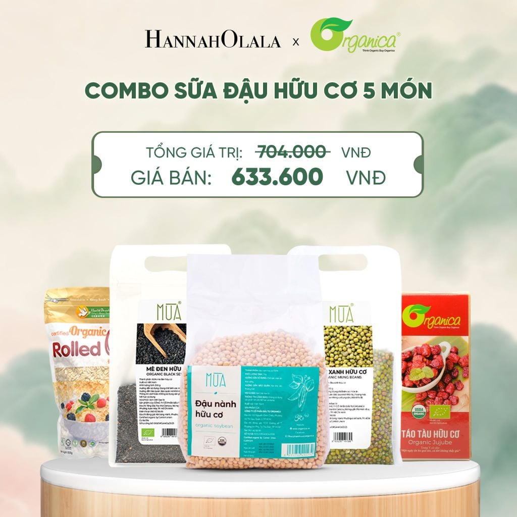  COMBO SỮA ĐẬU HỮU CƠ 5 MÓN - A1896 